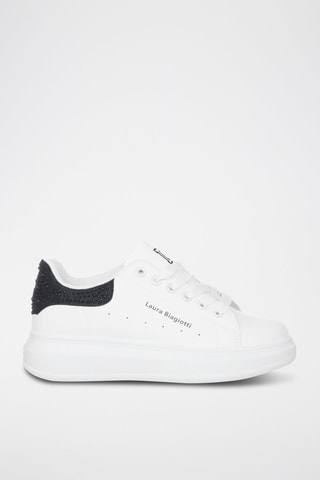 Baskets plateformes - Laura Biagiotti - Blanc et noir