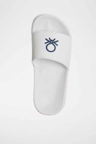 Claquettes - Benetton - Blanc