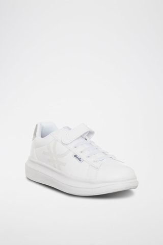 Sneakers plateformes - Benetton - Blanc et gris