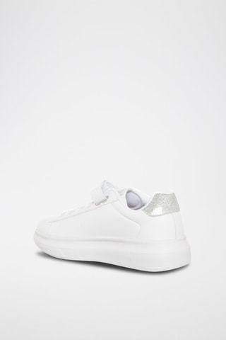 Sneakers plateformes - Benetton - Blanc et gris
