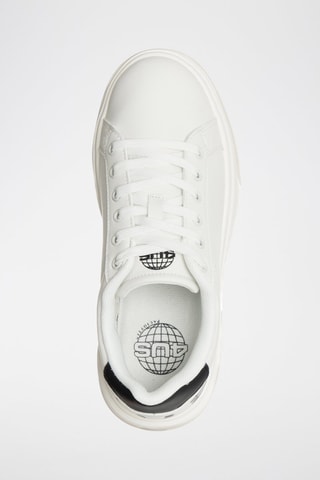 Baskets plateformes en cuir - Blanc