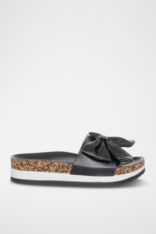 Mules plateformes - Blanc et noir