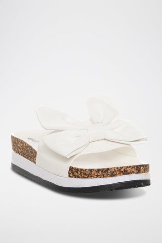 Mules plateformes - Blanc