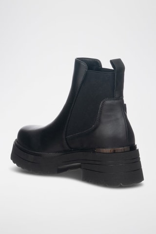 Bottines Chelsea en cuir - Noir