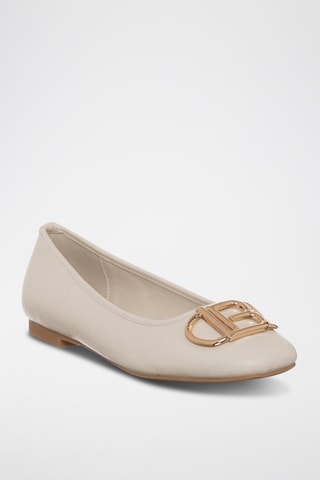 Ballerines - Laura Biagiotti - Blanc et doré