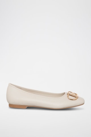 Ballerines - Laura Biagiotti - Blanc et doré