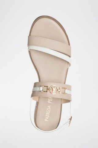 Sandales - Blanc, rose et doré