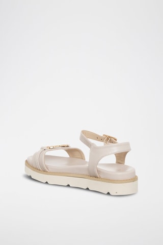 Sandales - Beige et doré