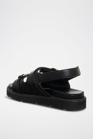 Sandales - Noir et doré