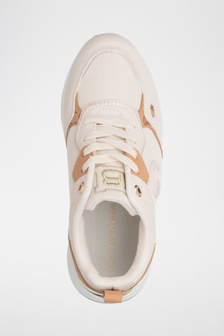 Baskets plateformes en cuir - Camel