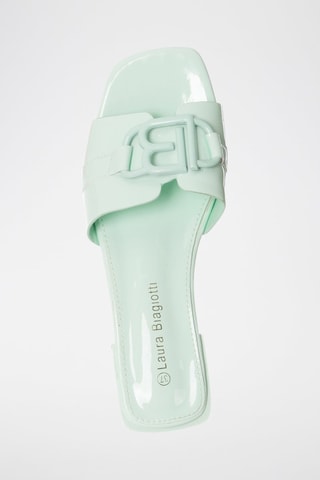 Mules en cuir verni - Laura Biagiotti - Vert
