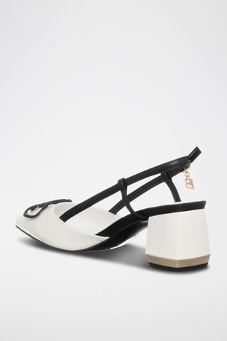 Sandales à talons - Laura Biagiotti - Blanc et noir