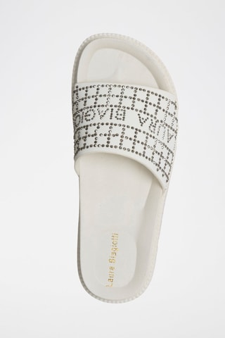 Mules plateformes - Laura Biagiotti - Blanc et argenté