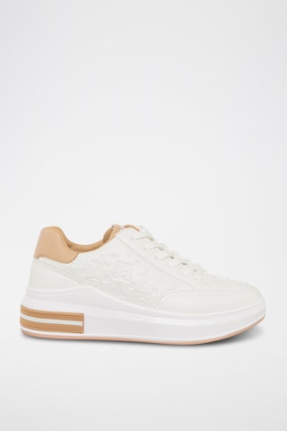 Baskets plateformes - Laura Biagiotti - Blanc et beige