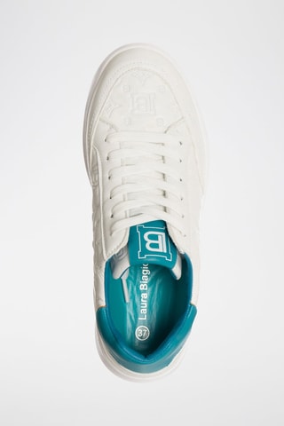 Baskets plateformes - Laura Biagiotti - Blanc et bleu