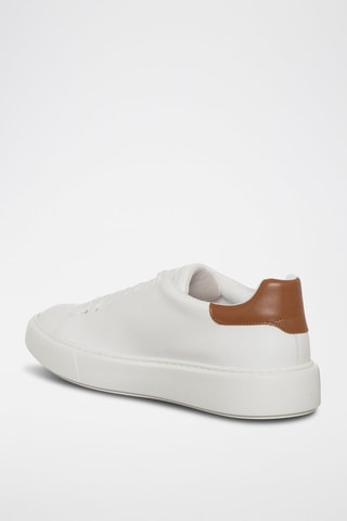 Baskets  Dean - Blanc et marron