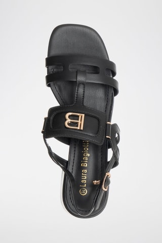 Sandales à talons - Laura Biagiotti - Blanc et noir