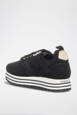 Baskets plateformes - Noir et doré