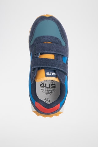 Baskets en cuir - Bleu