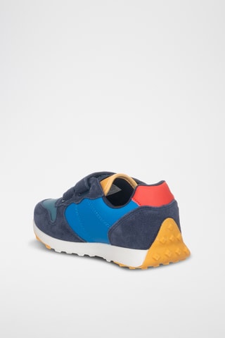 Baskets en cuir - Bleu