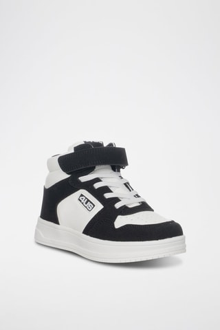 Baskets montantes en cuir - Noir