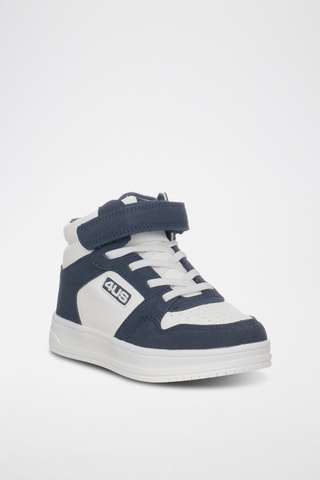 Baskets montantes en cuir - Blanc