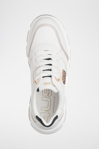 Leren Platform Sneakers - Wit