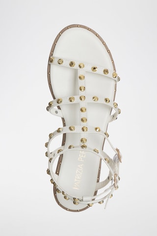 Spartiates - Blanc et doré