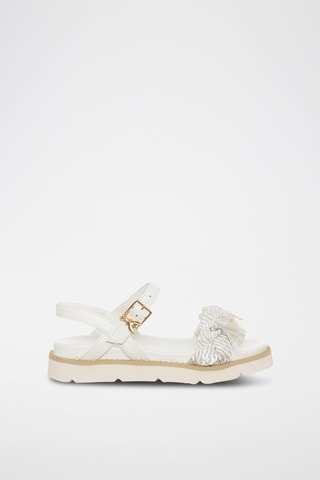 Sandales - Blanc et doré
