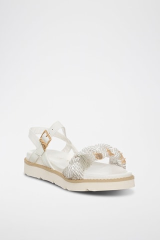 Sandales - Blanc et doré