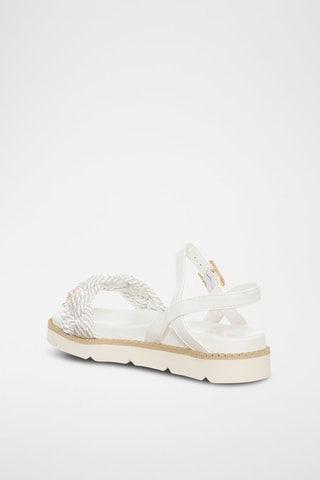 Sandales - Blanc et doré