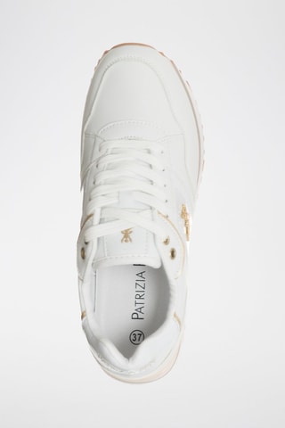 Baskets plateformes - Blanc et doré