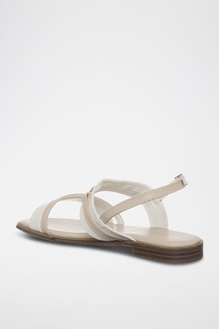 Sandales - Blanc et beige