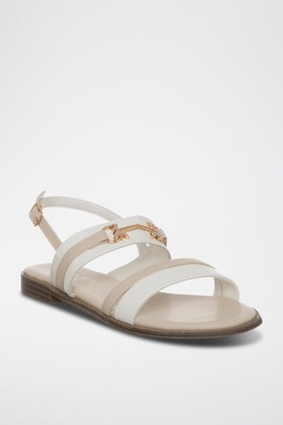 Sandales - Blanc et beige