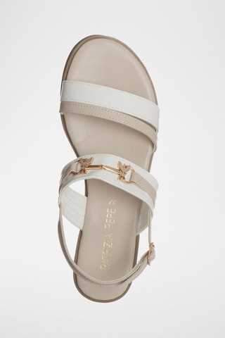 Sandales - Blanc et beige