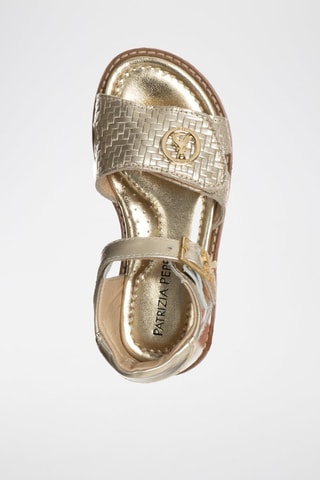 Sandales en cuir - Doré