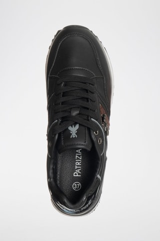 Baskets plateformes - Blanc, noir et gris