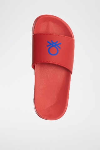 Claquettes - Benetton - Rouge