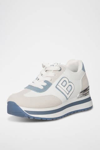 Baskets plateformes - Bleu