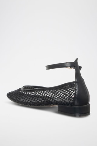 Ballerines en cuir - Noir