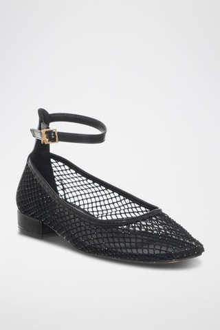 Ballerines en cuir - Noir