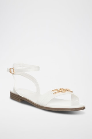 Sandales - Blanc et doré