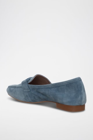 Mocassins en nubuck - Blanc