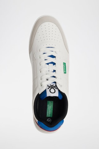 Sneakers - Benetton - Blanc et bleu
