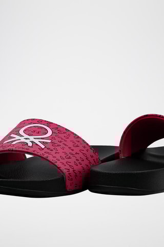 Claquettes - Benetton - Rouge