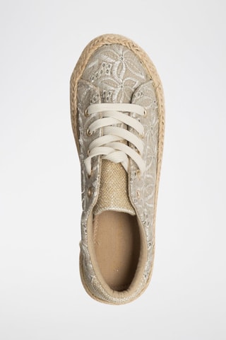 Tennis plateformes - Laura Biagiotti - Beige et gris