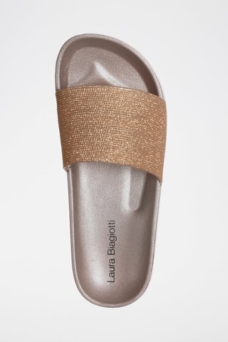 Mules plateformes - Laura Biagiotti - Doré