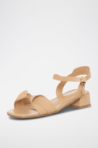 Sandales à talons - Laura Biagiotti - Beige et doré