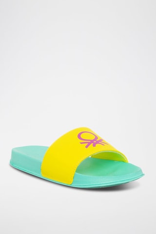 Claquettes - Benetton - Jaune