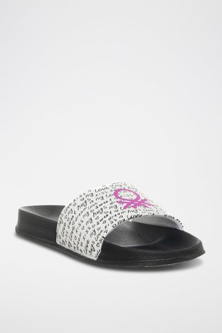 Claquettes - Benetton - Noir